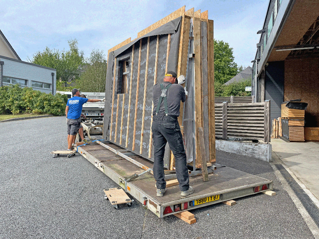 CHARGEMENT VERTICAL DES MURS OSSATURE BOIS